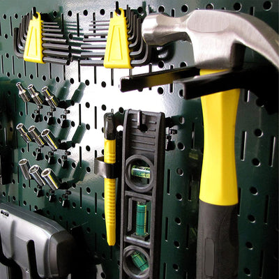 Wall Control 32" x 16" Horizontal Pegboard Garage Tool Organizer, Green (2 Pack) - VMInnovations