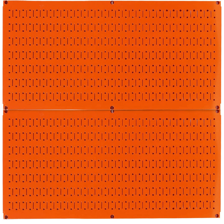 Wall Control 32"x16" Horizontal Pegboard Garage Tool Organizer, Orange (2 Pack)