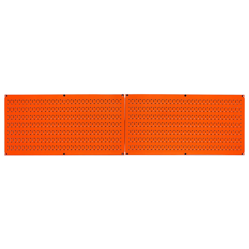 Wall Control 32"x16" Horizontal Pegboard Garage Tool Organizer, Orange (2 Pack)