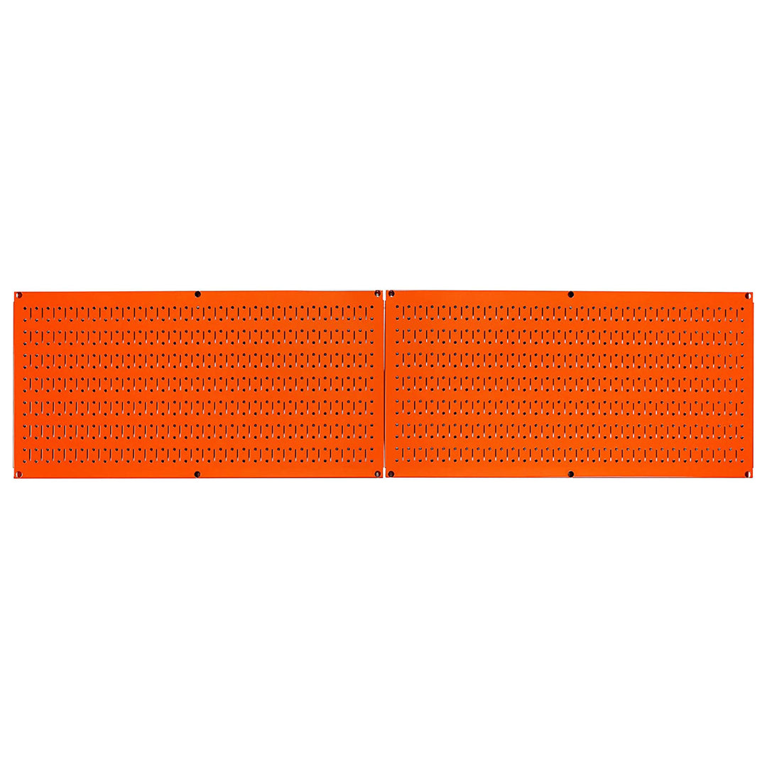 Wall Control 32"x16" Horizontal Pegboard Garage Tool Organizer, Orange (2 Pack) - VMInnovations