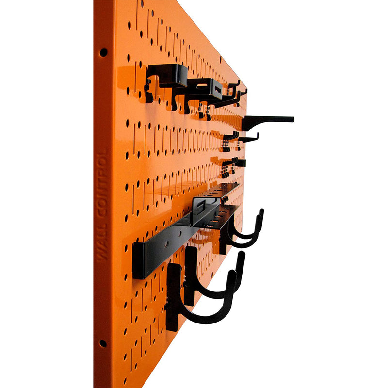 32"x16" Horizontal Pegboard Garage Tool Organizer, Orange (2 Pack) (Open Box)