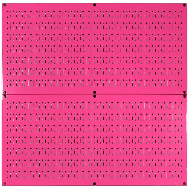 Wall Control 32" x 16" Horizontal Pegboard Tool Organizer, Pink (2 Pack) (Used) - VMInnovations