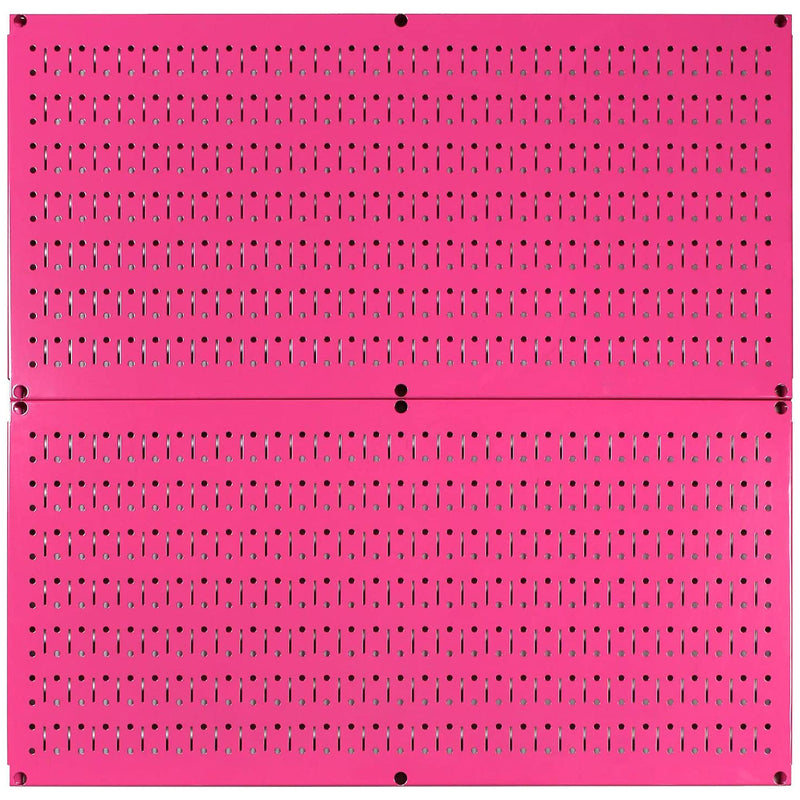 Wall Control 32" x 16" Horizontal Pegboard Garage Tool Organizer, Pink (2 Pack)