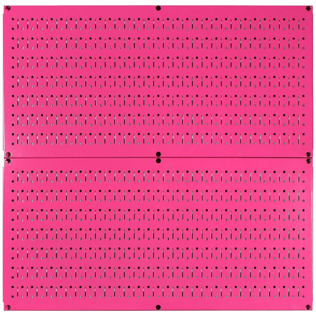 Wall Control 32" x 16" Horizontal Pegboard Tool Organizer, Pink (2 Pack) (Used)