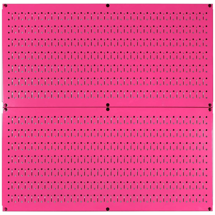 Wall Control 32" x 16" Horizontal Pegboard Tool Organizer, Pink (2 Pack) (Used)