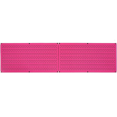 Wall Control 32" x 16" Horizontal Pegboard Tool Organizer, Pink (2 Pack) (Used)