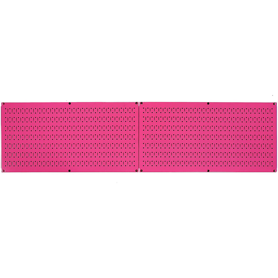 Wall Control 32" x 16" Horizontal Pegboard Tool Organizer, Pink (2 Pack) (Used) - VMInnovations