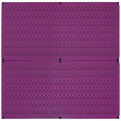 Wall 32"x16" Horizontal Pegboard Garage Tool Organizer, Purple (2pk) (Open Box) - VMInnovations