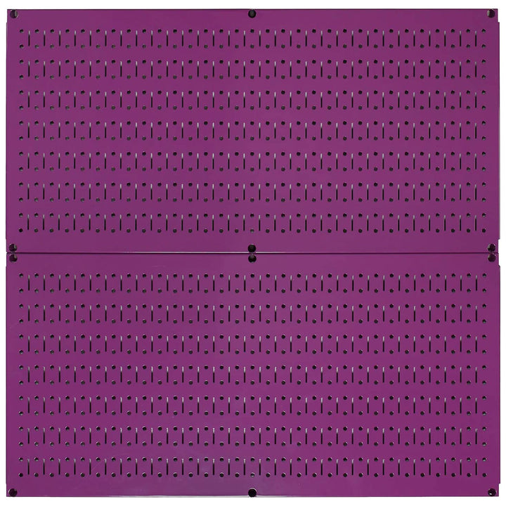 Wall 32"x16" Horizontal Pegboard Garage Tool Organizer, Purple (2pk) (Open Box) - VMInnovations