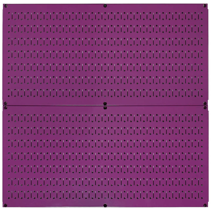 Wall 32"x16" Horizontal Pegboard Garage Tool Organizer, Purple (2pk) (Open Box)