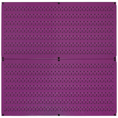 Wall 32"x16" Horizontal Pegboard Garage Tool Organizer, Purple (2pk) (Open Box)