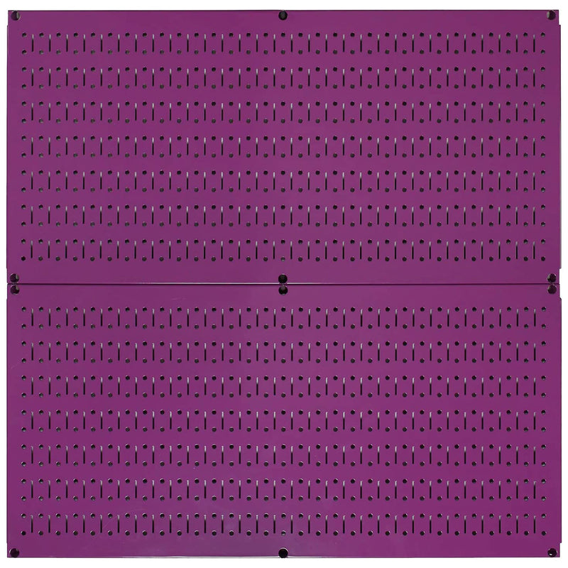 Wall 32"x16" Horizontal Pegboard Garage Tool Organizer, Purple (2pk) (Open Box)