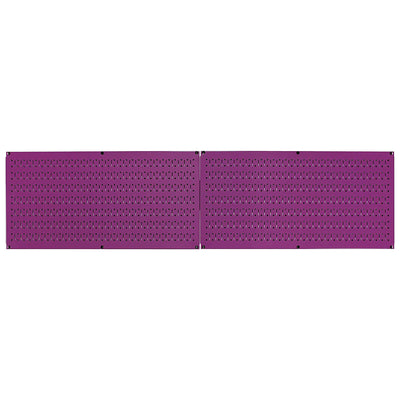 Wall 32"x16" Horizontal Pegboard Garage Tool Organizer, Purple (2pk) (Open Box)