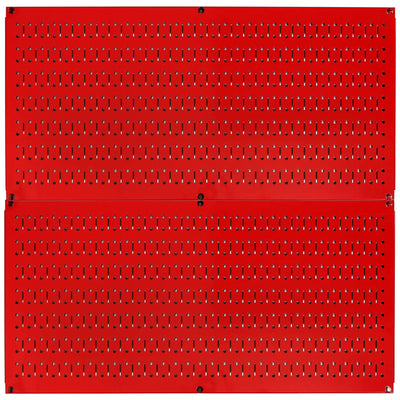 Wall Control 32" x 16" Horizontal Pegboard Garage Tool Organizer, Red(2pk)(Used)