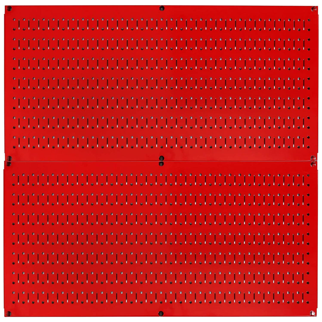 Wall Control 32" x 16" Horizontal Pegboard Garage Tool Organizer, Red(2pk)(Used)