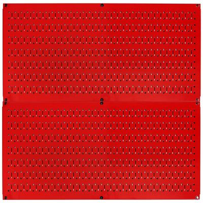 Wall Control 32" x 16" Horizontal Pegboard Garage Tool Organizer, Red(2pk)(Used)