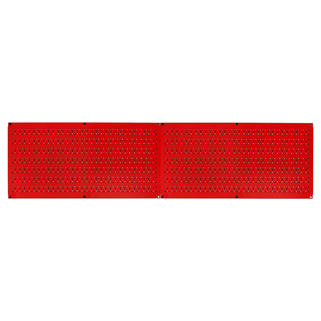 32" x 16" Horizontal Pegboard Garage Tool Organizer, Red (2 Pack) (Open Box)