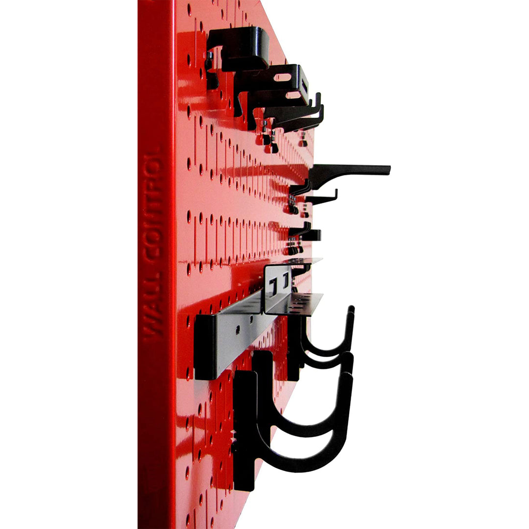 Wall Control 32" x 16" Horizontal Pegboard Garage Tool Organizer, Red(2pk)(Used)