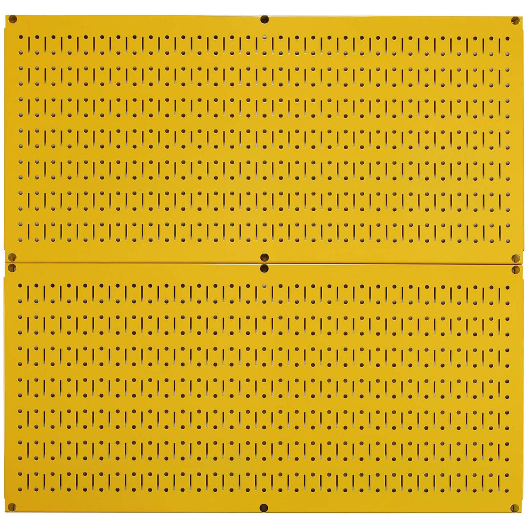 Wall Control 32"x16" Horizontal Pegboard Garage Tool Organizer, Yellow (2 Pack)