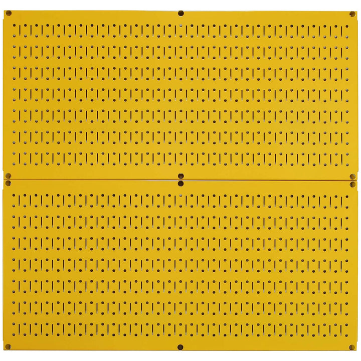 Wall Control 32"x16" Horizontal Pegboard Garage Tool Organizer, Yellow (2 Pack)