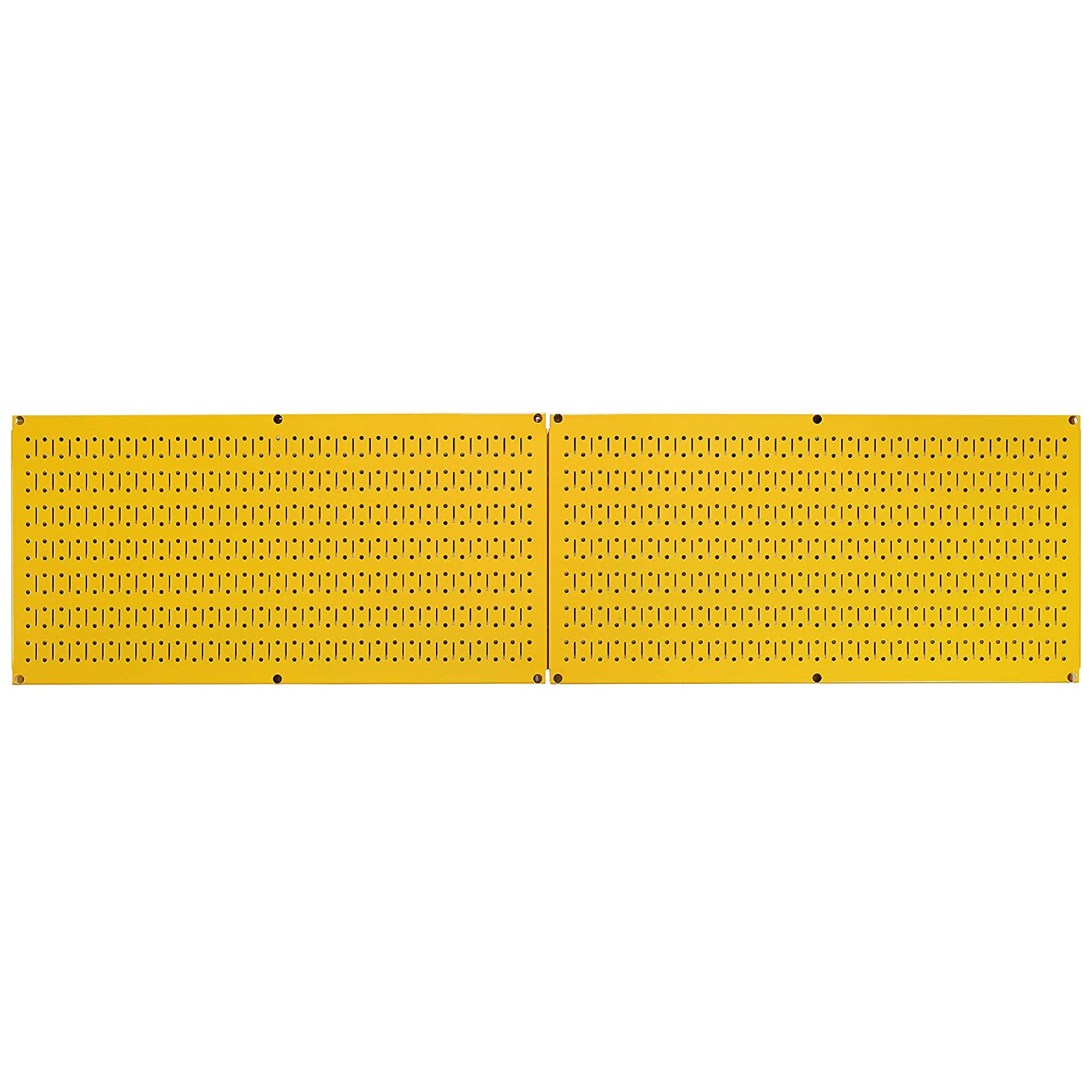 Wall Control 32"x16" Horizontal Pegboard Tool Organizer, Yellow (2 Pack) (Used)
