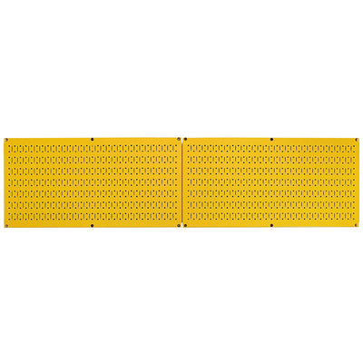Wall Control 32"x16" Horizontal Pegboard Tool Organizer, Yellow (2 Pack) (Used)