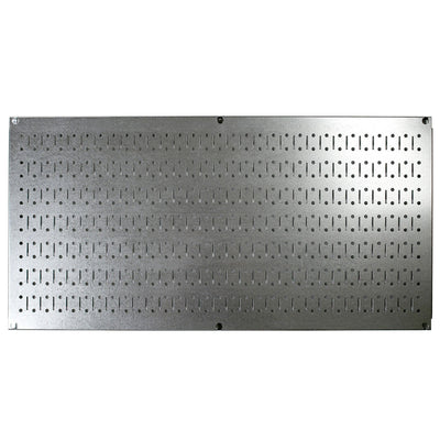 Wall Control 32"x16" Horizontal Pegboard Garage Tool Organizer, Silver (3 Pack) - VMInnovations