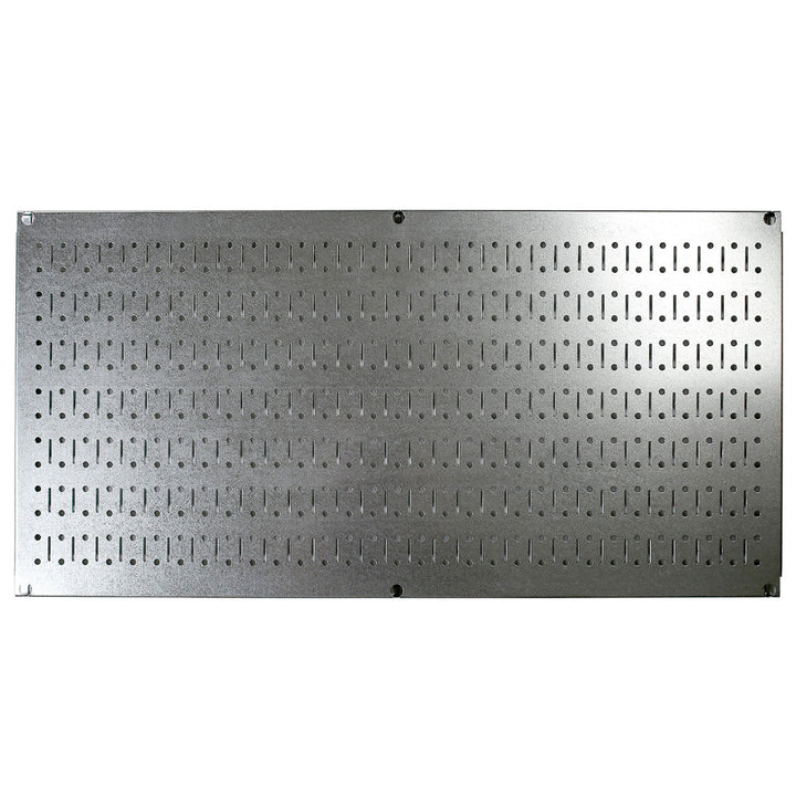 Wall Control 32"x16" Horizontal Pegboard Garage Tool Organizer, Silver (3 Pack)