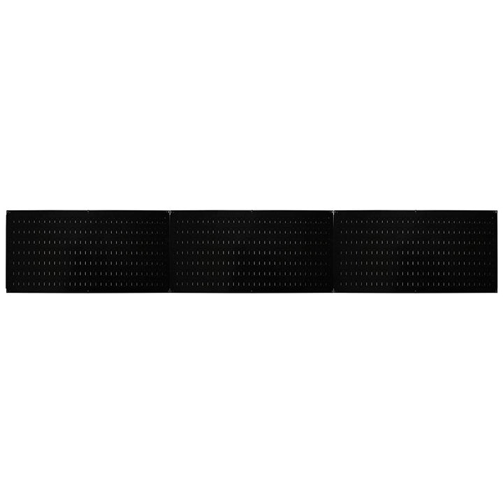 Wall Control 32" x 16" Horizontal Pegboard Garage Tool Organizer, Black (3 Pack)