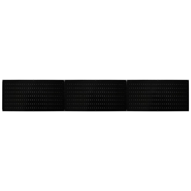 Wall Control 32" x 16" Horizontal Pegboard Organizer, Black (3 Pack) (Used)