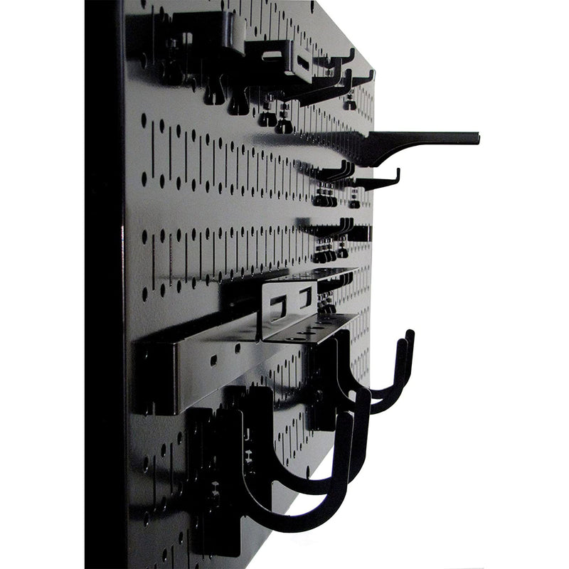 Wall Control 32"x16" Horizontal Pegboard Organizer, Black (3 Pack) (Open Box)