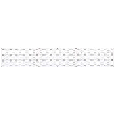 32" x 16" Horizontal Pegboard Garage Tool Organizer, White (3 Pack) (Open Box) - VMInnovations