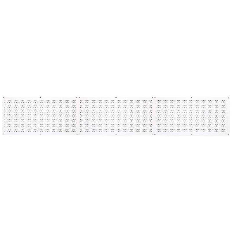 Wall Control 32" x 16" Horizontal Pegboard Garage Tool Organizer, White (3 Pack)