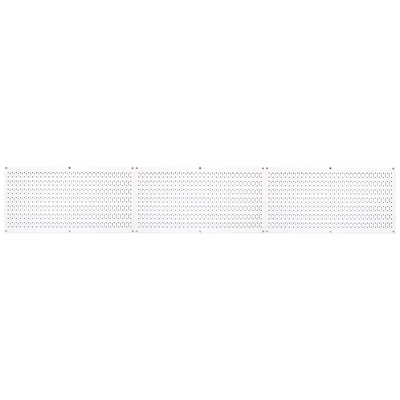 32" x 16" Horizontal Pegboard Garage Tool Organizer, White (3 Pack) (Open Box)