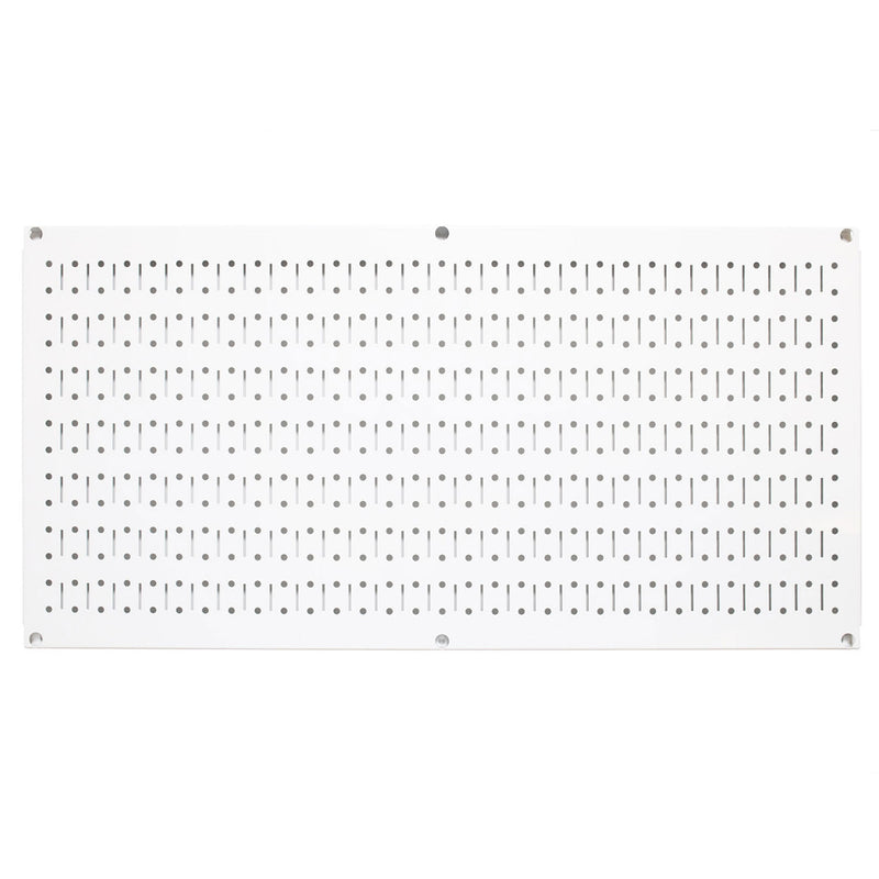 32" x 16" Horizontal Pegboard Garage Tool Organizer, White (3 Pack) (Open Box)