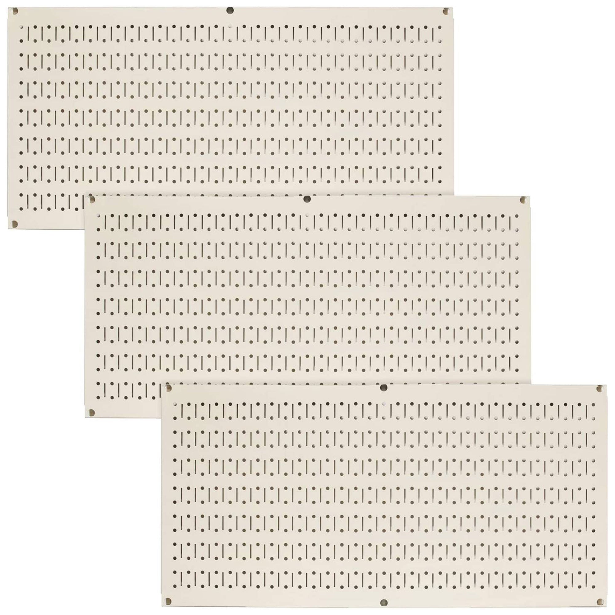 Wall Control 32"x16" Pegboard Garage Tool Organizer, Beige (3 Pack) (Open Box)