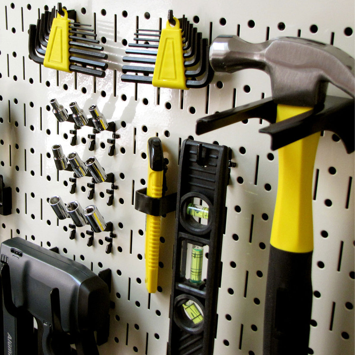 Wall Control 32"x16" Pegboard Garage Tool Organizer, Beige (3 Pack) (Open Box)