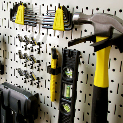 Wall Control 32"x16" Pegboard Garage Tool Organizer, Beige (3 Pack) (Open Box)