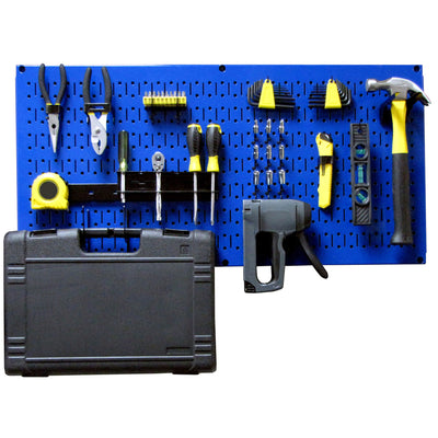 Wall Control 32" x 16" Pegboard Garage Tool Organizer, Blue (3 Pack) (Used)