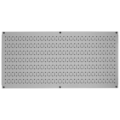 32" x 16" Horizontal Pegboard Garage Tool Organizer, Gray (3 Pack) (Open Box)