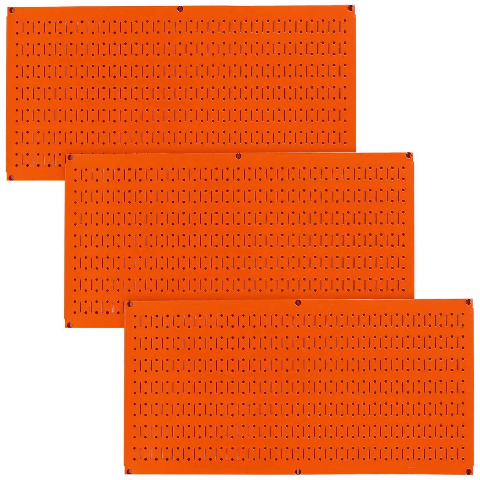 Wall Control 32" x 16" Horizontal Pegboard Garage Tool Organizer, Orange (3 Pk) - VMInnovations