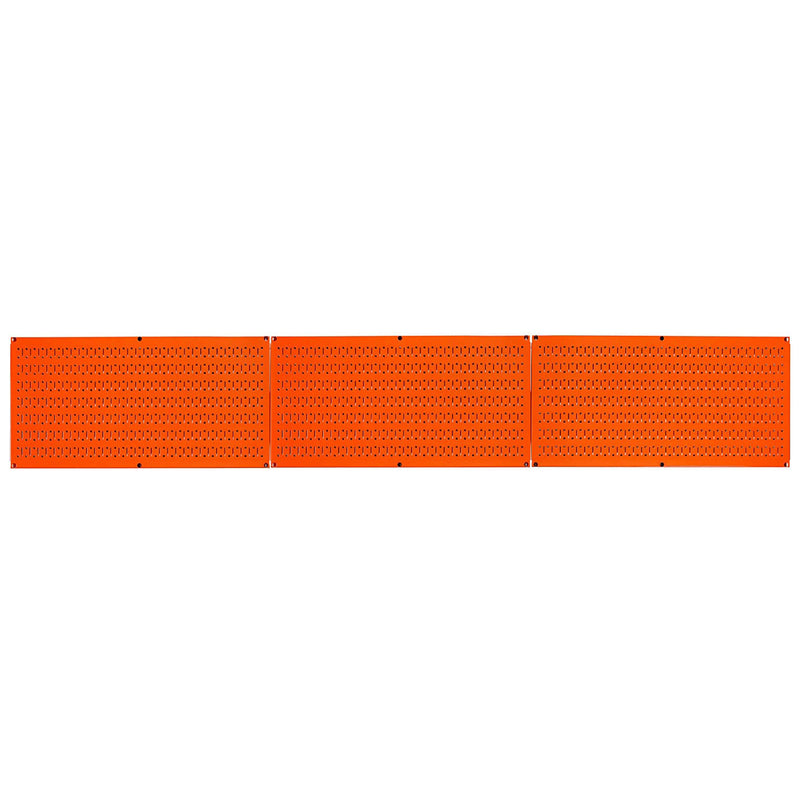 Wall Control 32" x 16" Horizontal Pegboard Organizer, Orange (3 Pk) (Open Box)