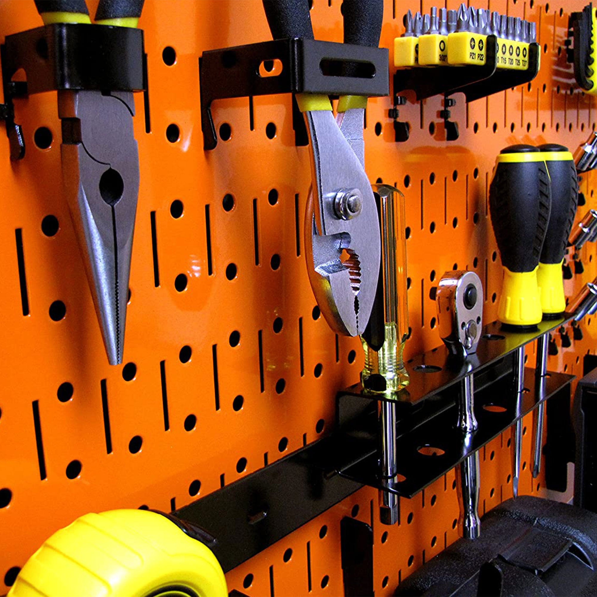 Wall Control 32" x 16" Horizontal Pegboard Organizer, Orange (3 Pk) (Open Box) - VMInnovations