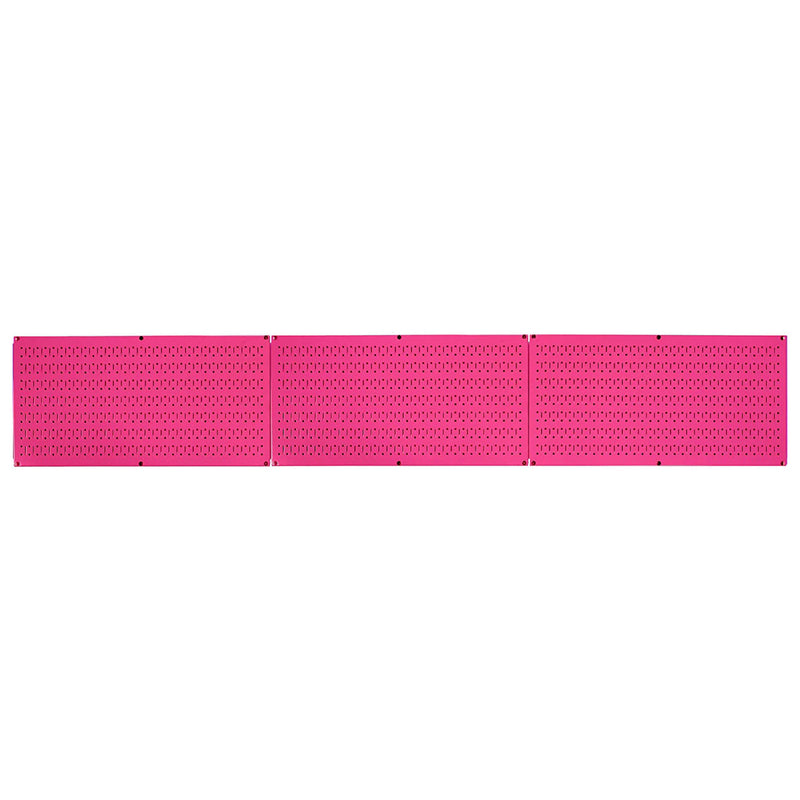 Wall Control 32" x 16" Horizontal Pegboard Garage Tool Organizer, Pink (3 Pack)