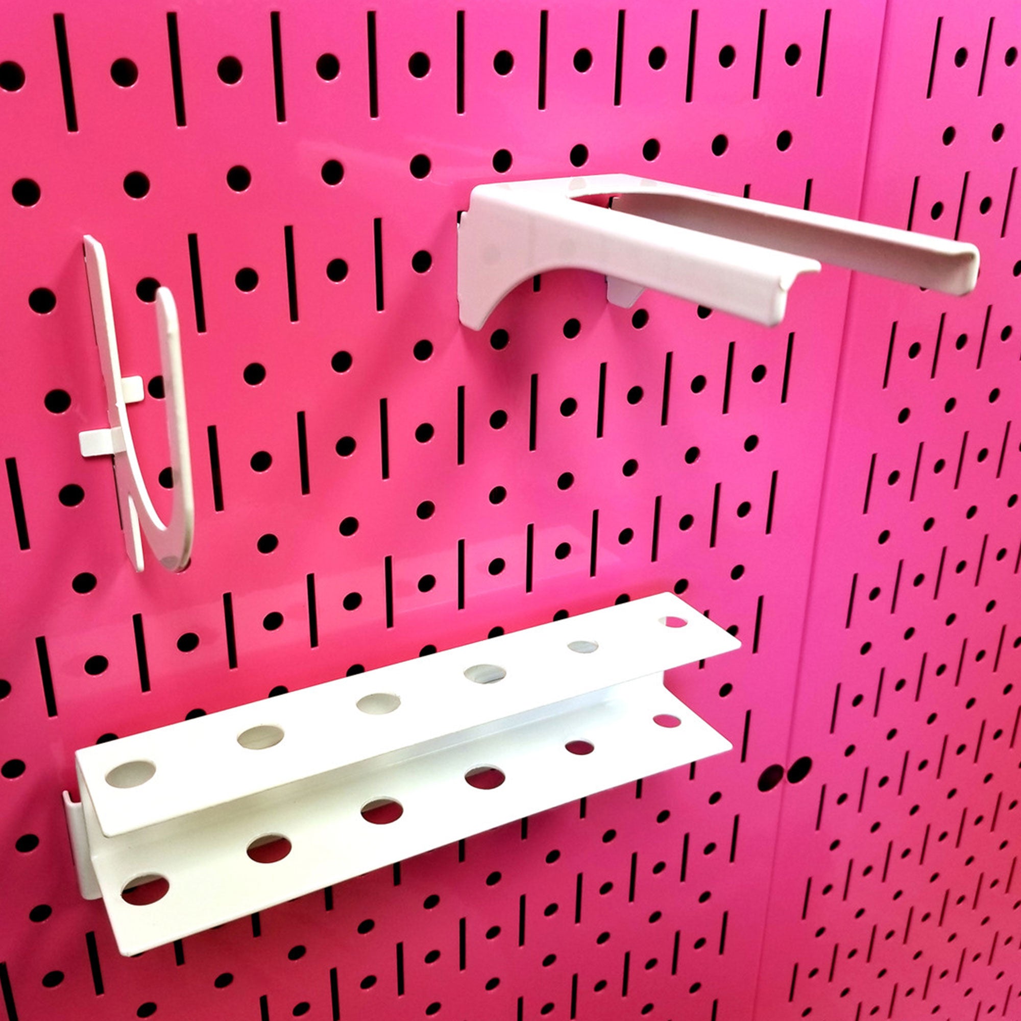Wall Control 32"x16" Horizontal Pegboard Tool Organizer, Pink (3Pk) (Open Box)