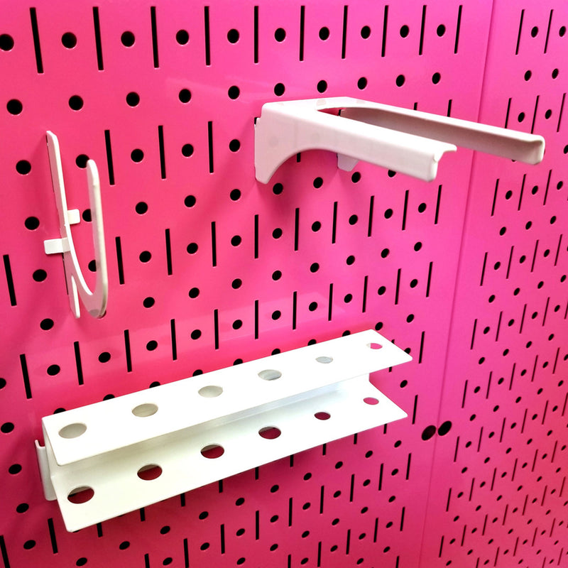 Wall Control 32" x 16" Horizontal Pegboard Garage Tool Organizer, Pink (3 Pack)