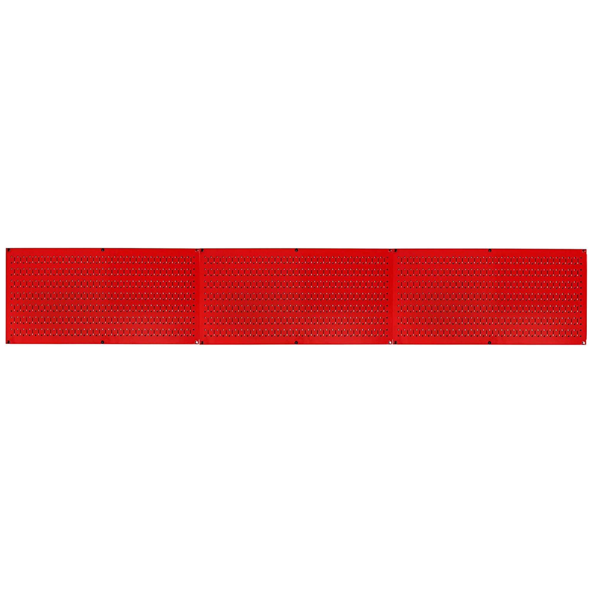 Wall Control 32x16" Horizontal Pegboard Tool Organizer, Red (3 Pack) (Open Box) - VMInnovations