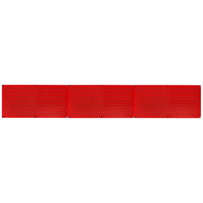 Wall Control 32x16" Horizontal Pegboard Tool Organizer, Red (3 Pack) (Open Box)