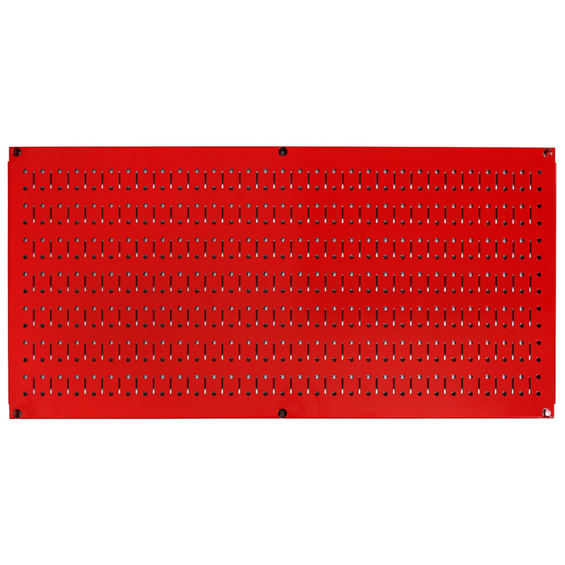 Wall Control 32" x 16" Horizontal Pegboard Garage Tool Organizer, Red (3 Pack)