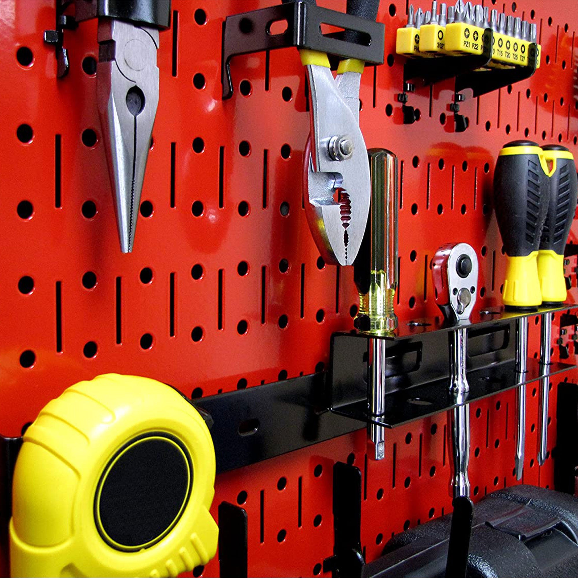 Wall Control 32x16" Horizontal Pegboard Tool Organizer, Red (3 Pack) (Open Box) - VMInnovations
